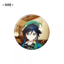 Load image into Gallery viewer, Genshin Impact The Long Way Home Themed Badge and Photo Card Pendant Preorder
