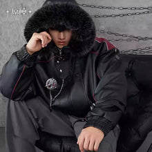 Load image into Gallery viewer, Genshin Impact Wriothesley Themed Padded Hooded Jacket Preorder
