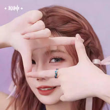 Load image into Gallery viewer, Genshin Impact Citali Themed Turquoise Ring Preorder
