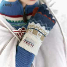 Load image into Gallery viewer, Genshin Impact Alyosha Themed Shawl Blanket and Gloves
