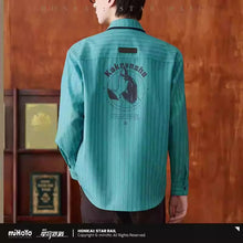 Load image into Gallery viewer, Honkai: Star Rail Aventurine Themed Shirt Preorder
