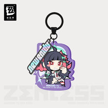 Load image into Gallery viewer, Zenless Zone New Eridu Themed Zero Angels of Delusion Chibi Character Keychain Preorder
