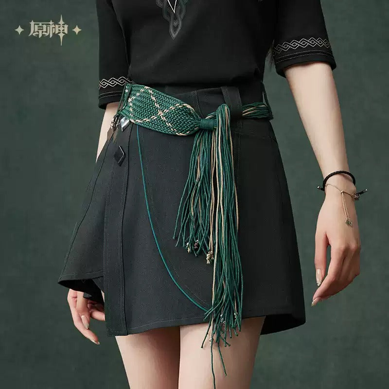 Genshin Impact Alhaitham Themed Irregular Skirt Pants Preorder