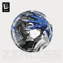 Load image into Gallery viewer, Zenless Zone Zero Phaethon Cinema Themed Reflective Character Badge Preorder
