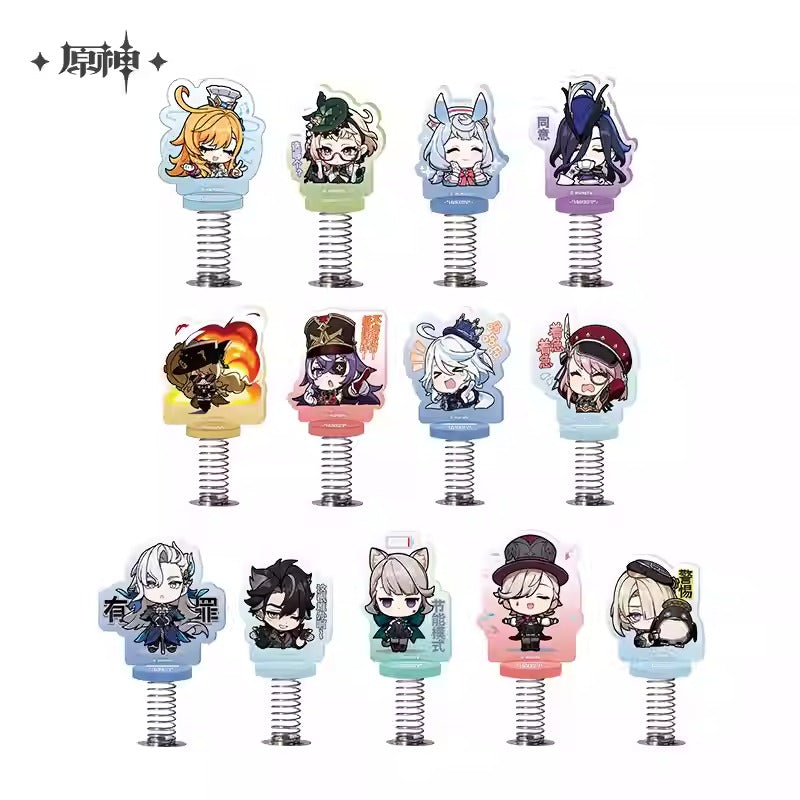 Genshin Impact Fontaine Emoticon Acrylic Character Spring Stand Preorder