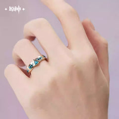 Genshin Impact Citali Themed Turquoise Ring Preorder