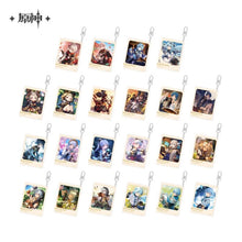 Load image into Gallery viewer, Genshin Impact Destined Day Themed Acrylic Character Keychain Preorder
