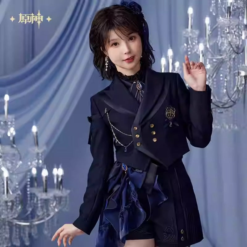 Genshin Impact Furina Themed Cropped Uniform Jacket Preorder