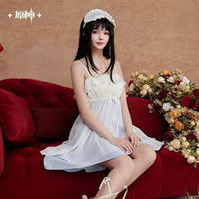 Load image into Gallery viewer, Genshin Impact Midnight Tea Party Themed Columbina Nightgown Set Preorder
