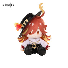 Load image into Gallery viewer, Genshin Impact Feast of the Gods Themed Sitting Plush Dolls Preorder
