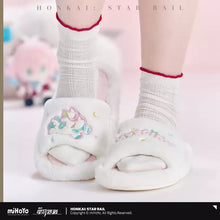 Load image into Gallery viewer, Honkai: Star Rail Hyacine Themed Plush Slippers Preorder
