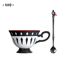 Load image into Gallery viewer, Genshin Impact Dire Balemoon Arlecchino Themed Afternoon Tea Cup Set
