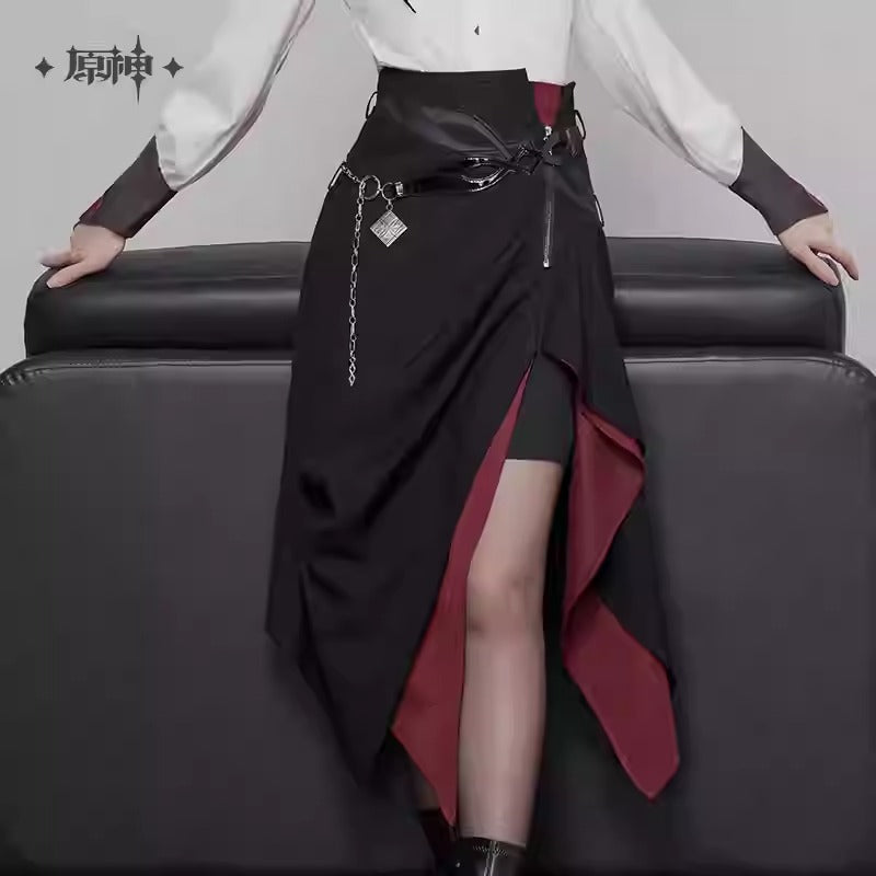 Genshin Impact Arlecchino Themed Irregular Skirt Preorder
