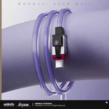 Load image into Gallery viewer, Honkai: Star Rail Silver Wolf Treasure Pixel Themed Fast Charging Adapter and Cable Preorder
