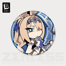 Load image into Gallery viewer, Zenless Zone New Eridu Themed Airspace Patrol Department Chibi Character Badge Preorder
