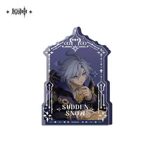 Load image into Gallery viewer, Genshin Impact Sudden Snow Themed Thick Acrylic Ornament Preorder
