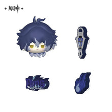 Load image into Gallery viewer, Genshin Impact Aurora Party Themed Vinyl Croc Accessories Preorder
