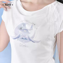 Load image into Gallery viewer, Genshin Impact Columbina Themed Slim Fit Short Sleeve T-Shirt Preorder
