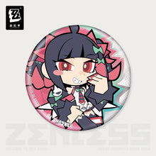 Load image into Gallery viewer, Zenless Zone New Eridu Themed Zero Angels of Delusion Chibi Character Badge Preorder
