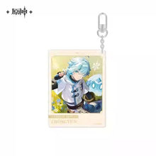 Load image into Gallery viewer, Genshin Impact Destined Day Themed Acrylic Character Keychain Preorder
