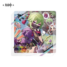 Load image into Gallery viewer, Genshin Impact Destined Day Themed 2025 Thick Acrylic Character Coaster Preorder
