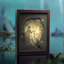 Load image into Gallery viewer, Honkai: Star Rail Anaxa Thought Experiment Themed Paper Sculpture Lamp Preorder
