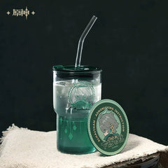 Genshin Impact Alhaitham Themed Glass Tumbler Preorder