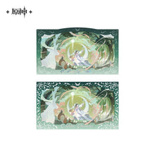 Load image into Gallery viewer, Genshin Impact Selenic Chronicles Themed Badge and Commemorative Card Set Preorder
