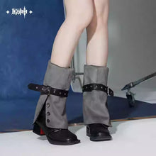Load image into Gallery viewer, Genshin Impact Tartaglia/Childe Themed Over-The-Knee Fold-Up Boots Preorder

