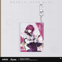 Load image into Gallery viewer, Honkai: Star Rail Train Travel Journal Themed Acrylic Keychain Preorder
