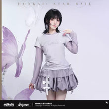 Load image into Gallery viewer, Honkai: Star Rail Castorice Themed Faux Two-Piece T-Shirt Preorder
