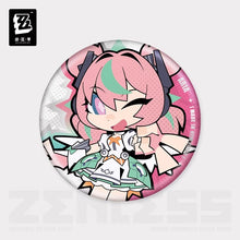 Load image into Gallery viewer, Zenless Zone New Eridu Themed Zero Angels of Delusion Chibi Character Badge Preorder
