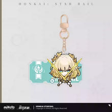 Load image into Gallery viewer, Honkai: Star Rail Pom Pom Exhibition Hall Themed Acrylic Keychain
