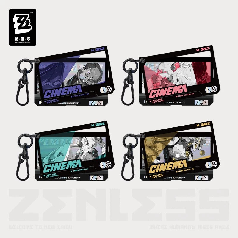 Zenless Zone Zero Krampus Compliance Authority Cinema Themed Double Acrylic Pendant Preorder