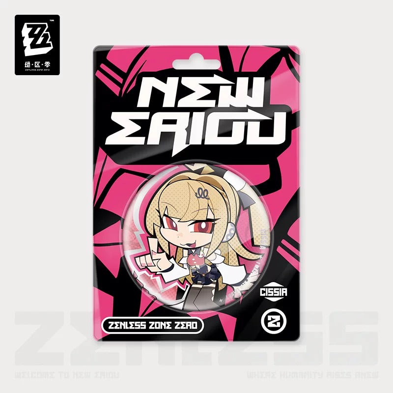 Zenless Zone New Eridu Themed Metropolitan Order Division Chibi Character Badge Preorder