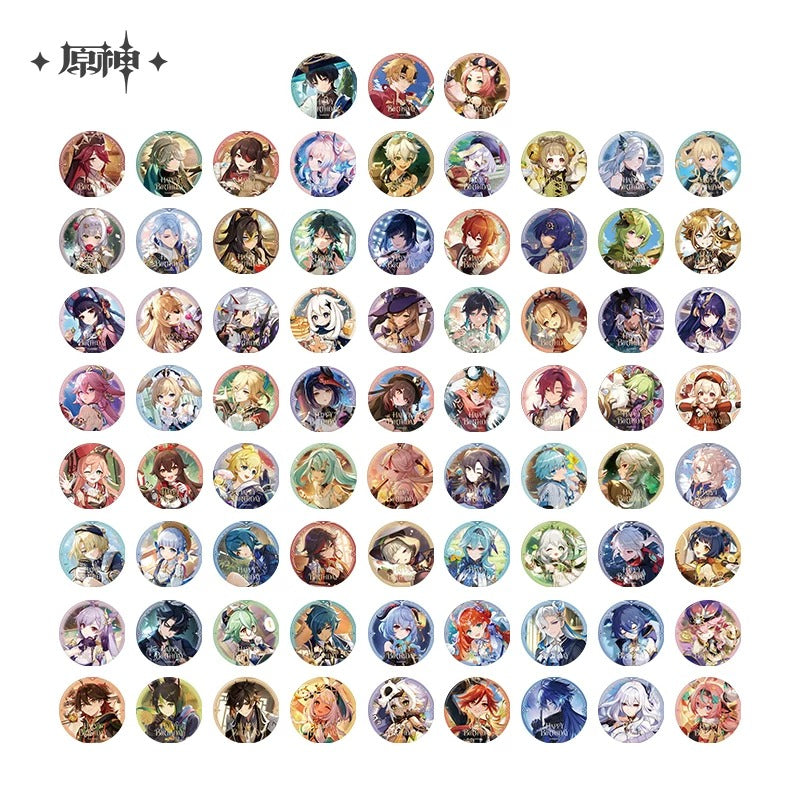 Genshin Impact Destined Day Themed 2026 Character Badge Preorder
