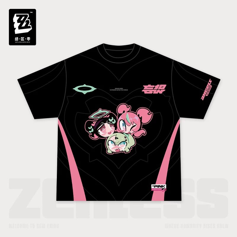 Zenless Zone Zero PINK Sugar Rush Themed Angels of Delusion T-Shirt Preorder