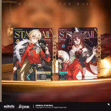 Load image into Gallery viewer, Honkai: Star Rail Train Travel Journal Themed Acrylic Keychain Preorder
