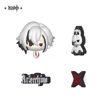 Load image into Gallery viewer, Genshin Impact Aurora Party Themed Vinyl Croc Accessories Preorder
