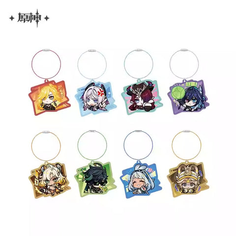 Genshin Impact Natlan Emoticon Character Acrylic Keychain Preorder