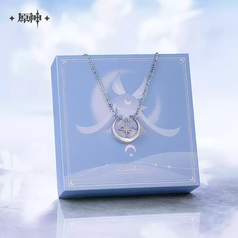 Genshin Impact Columbina Themed Ring and Necklace Set Preorder
