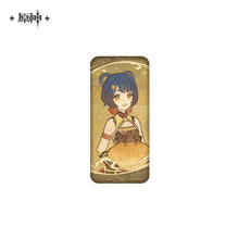 Load image into Gallery viewer, Genshin Impact The Moon Amidst The Wandering Cloud Liyue Themed Paper Badge Preorder

