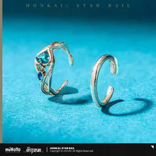 Load image into Gallery viewer, Honkai: Star Rail Aventurine Themed Ring Set Preorder
