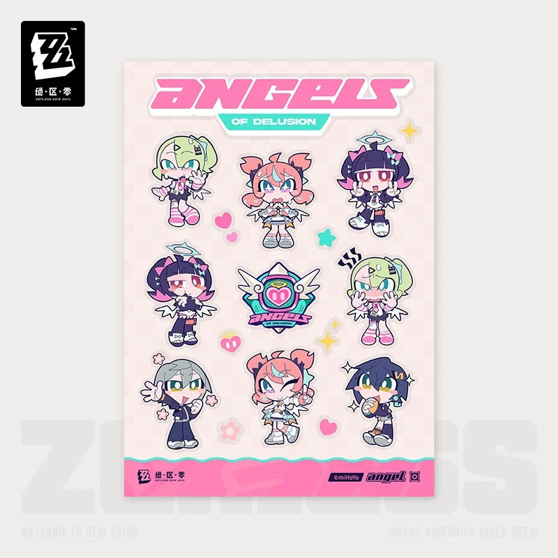 Zenless Zone Zero PINK Sugar Rush Themed Angels of Delusion Stickers Preorder