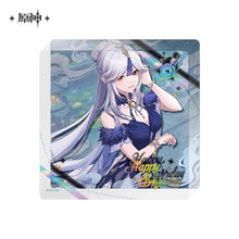 Load image into Gallery viewer, Genshin Impact Destined Day Themed 2025 Thick Acrylic Character Coaster Preorder
