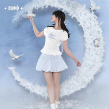 Load image into Gallery viewer, Genshin Impact Columbina Themed Slim Fit Short Sleeve T-Shirt Preorder
