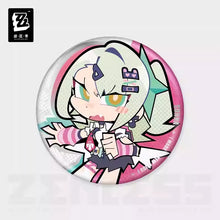 Load image into Gallery viewer, Zenless Zone New Eridu Themed Zero Angels of Delusion Chibi Character Badge Preorder

