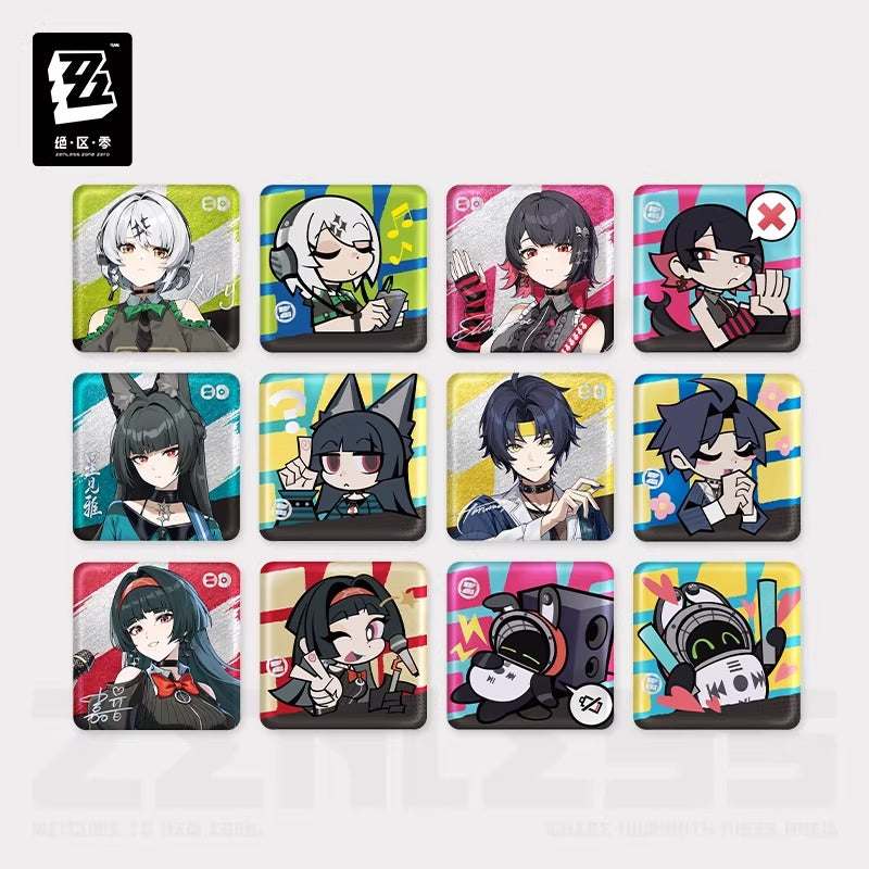 Zenless Zone Zero Sparkling Wonderland Themed Badge Blind Box Vol. 1 Preorder