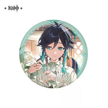 Load image into Gallery viewer, Genshin Impact Destined Day Themed 2026 Character Badge Preorder
