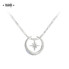 Load image into Gallery viewer, Genshin Impact Columbina Themed Ring and Necklace Set Preorder
